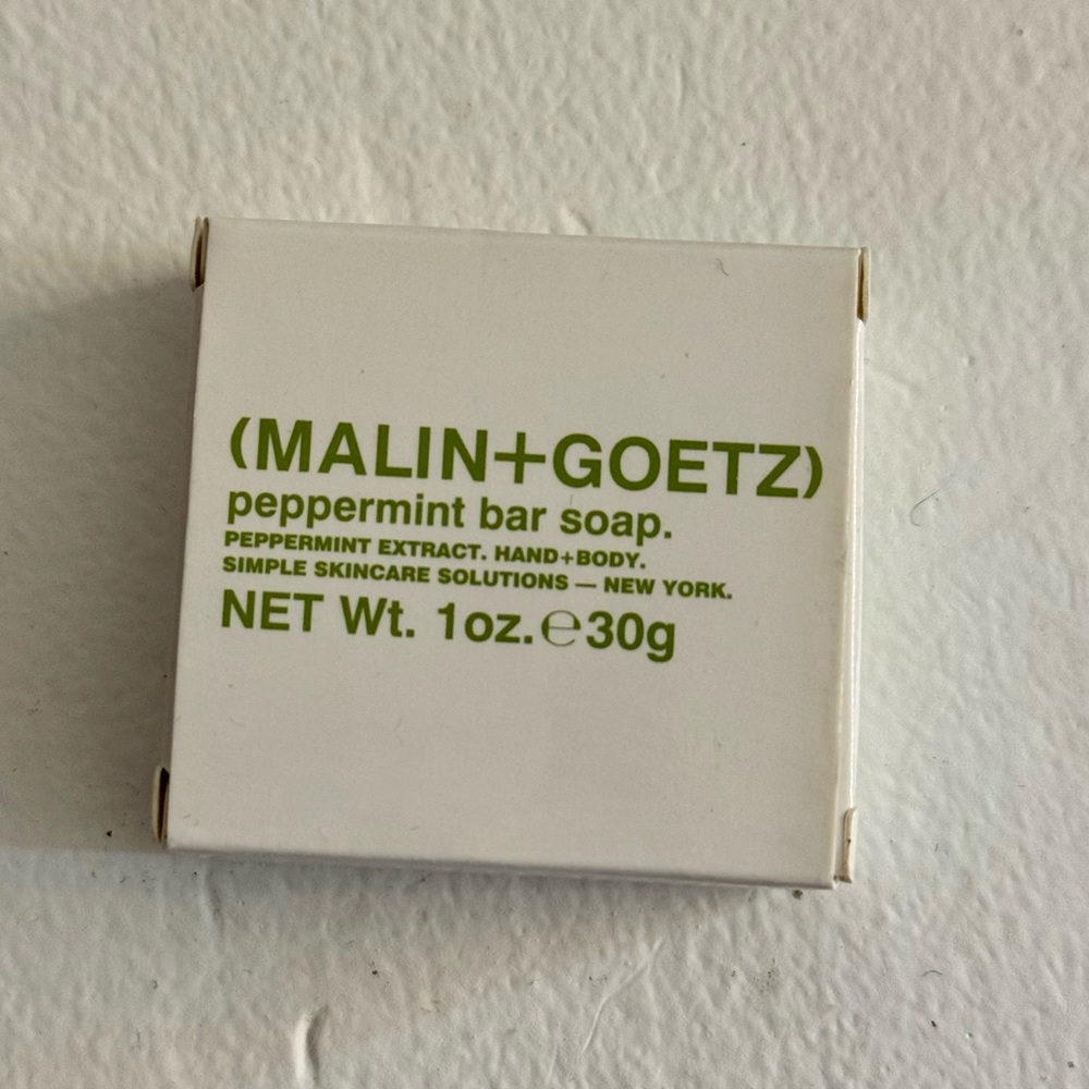 BRAND NEW Malin + Goetz peppermint bar soap 1oz